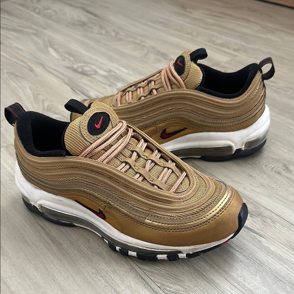 Nike AirMax 97 Women’s Gold Sneakers Sz 5.5